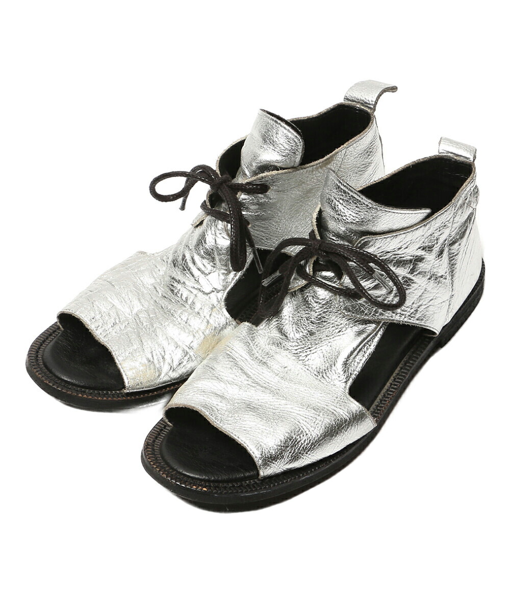 【中古】 ワイズ サンダル SOFT LEATHER DRAPE SANDALS 25SS YP-E05-713 レディース SIZE 5 Y\u0027s