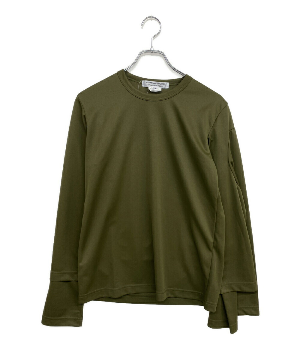 【中古】美品 コムデギャルソン コムデギャルソン 長袖Ｔシャツ 袖多重長袖tシャツ 25SS RO-T023 レディース SIZE S COMME des GARCONS COMME des GARCONS