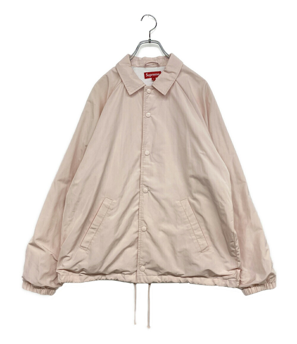【中古】 シュプリーム 上衣 コーチ職 サクラ色 WORLD FAMOUS SUPREME TEAM メンズ SIZE M Supreme