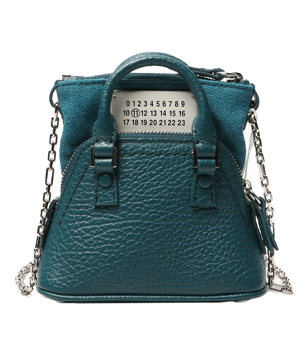 【中古】美品 メゾンマルジェラ ショルダーバッグ 5AC CLASSIQUE BABY BLUE レディース Maison Margiela
