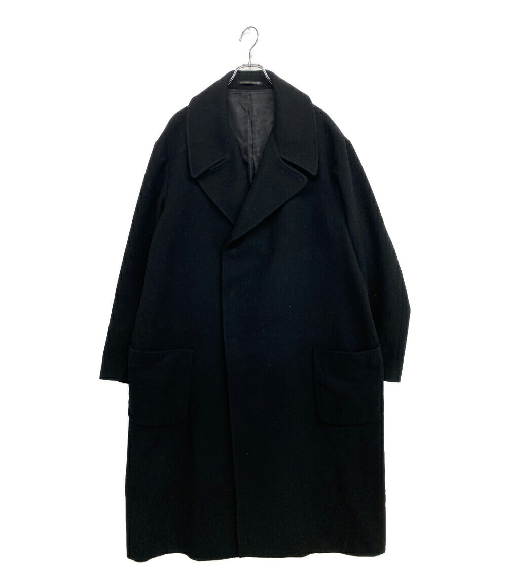 【中古】 ヨウジヤマモトプールオム コート AIRY MOSSER SNAP BUTTON LONG COAT 25AW HL-C06-102 メンズ SIZE 1 YOHJI YAMAMOTO POUR HOMME