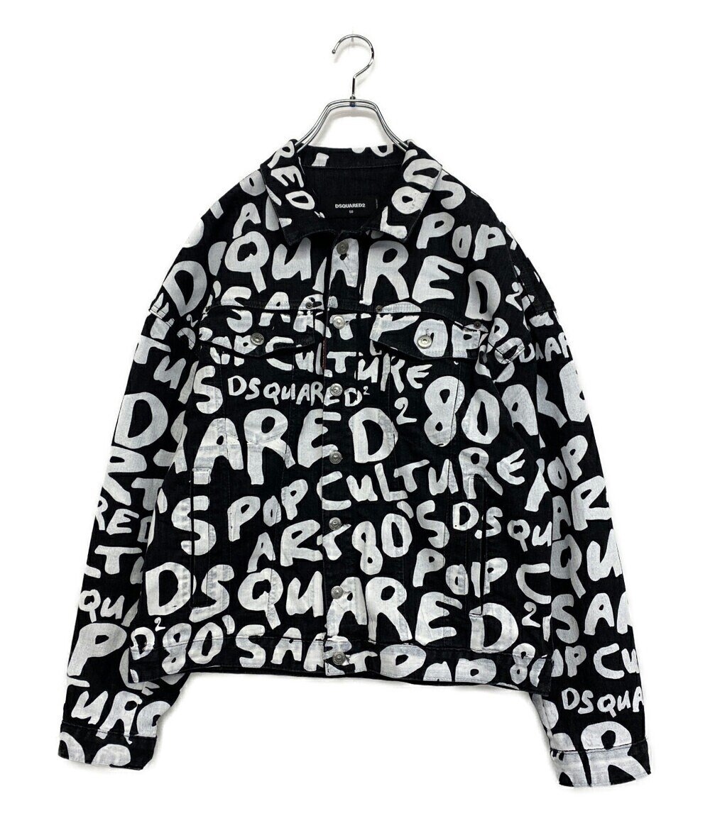 【中古】 ディースクエアード 80's ポップロゴ デニムジャケット 24SS S74AM1462 メンズ SIZE 50 DSQUARED2