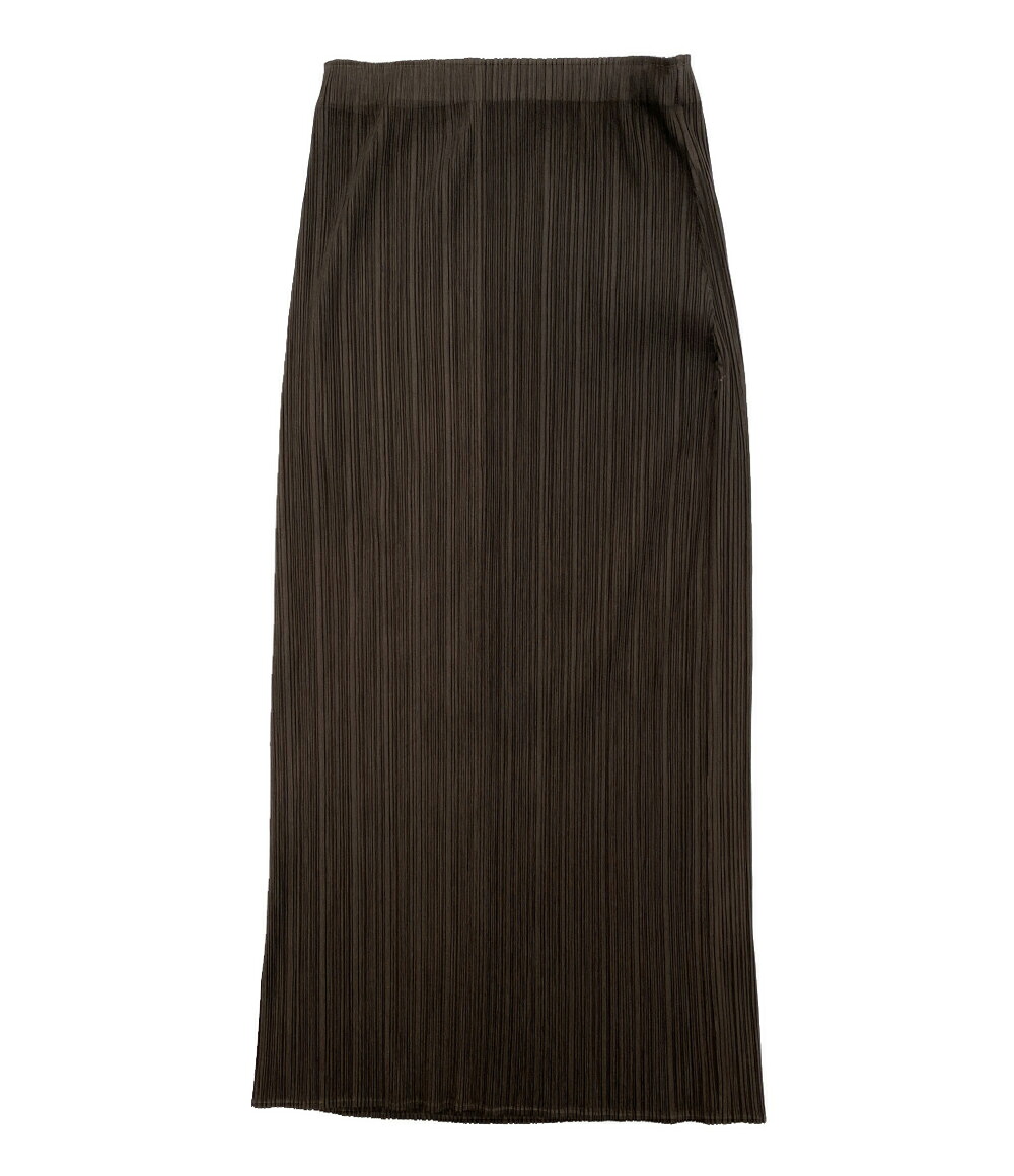 【中古】 プリーツプリーズ プリーツスカート ブラウン PP13-JG335 レディース SIZE 3 PLEATS PLEASE