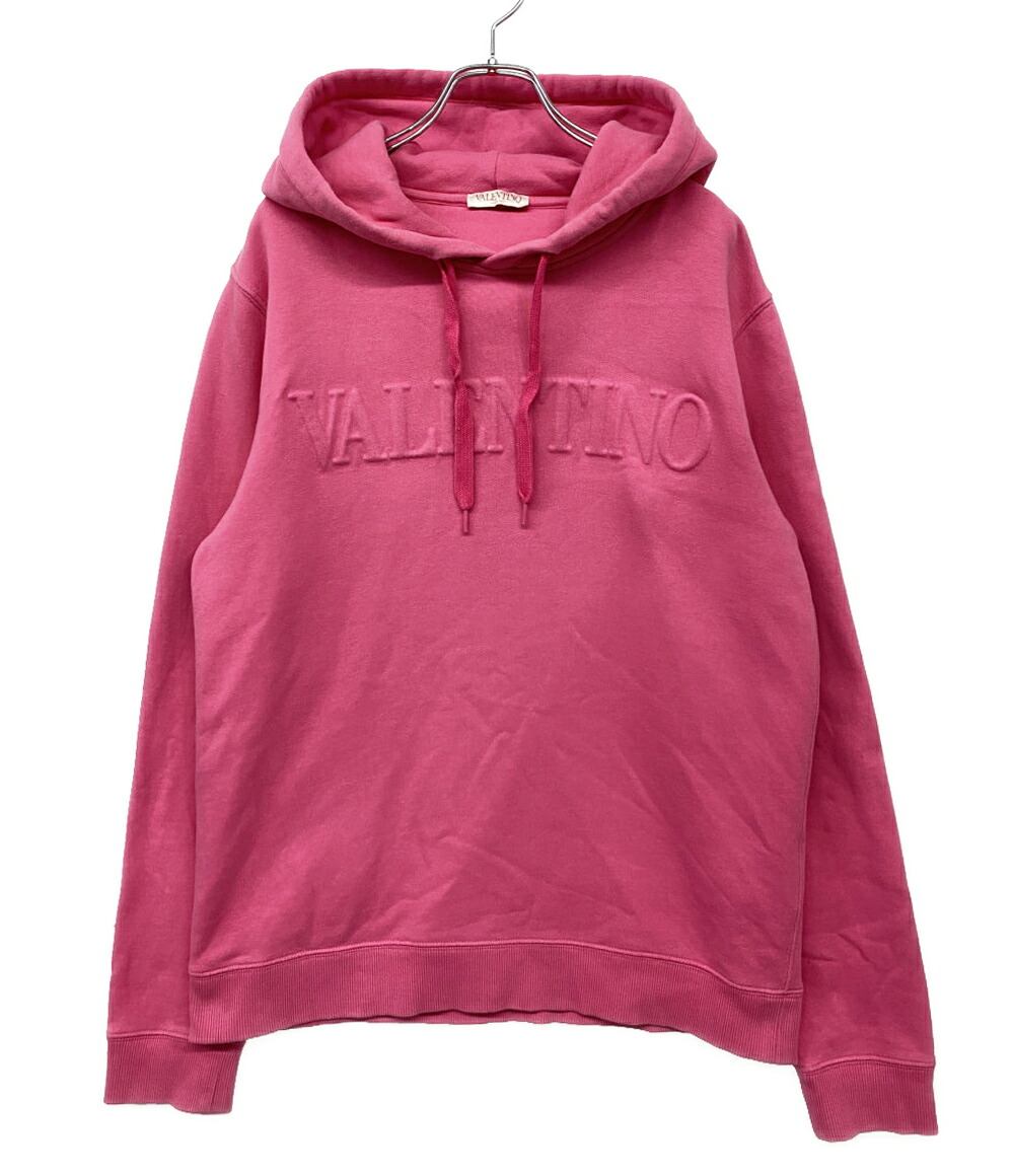 【中古】 ヴァレンチノ パーカー ピンク XV3MF21D84D メンズ SIZE XL VALENTINO