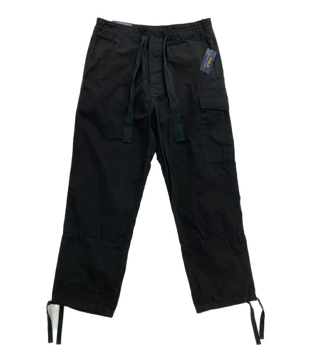 【中古】美品 ポロ・ラルフローレン カーゴパンツ Beachcomber リラックス キャンバス カーゴ BLK メンズ SIZE L POLO RALPH LAUREN