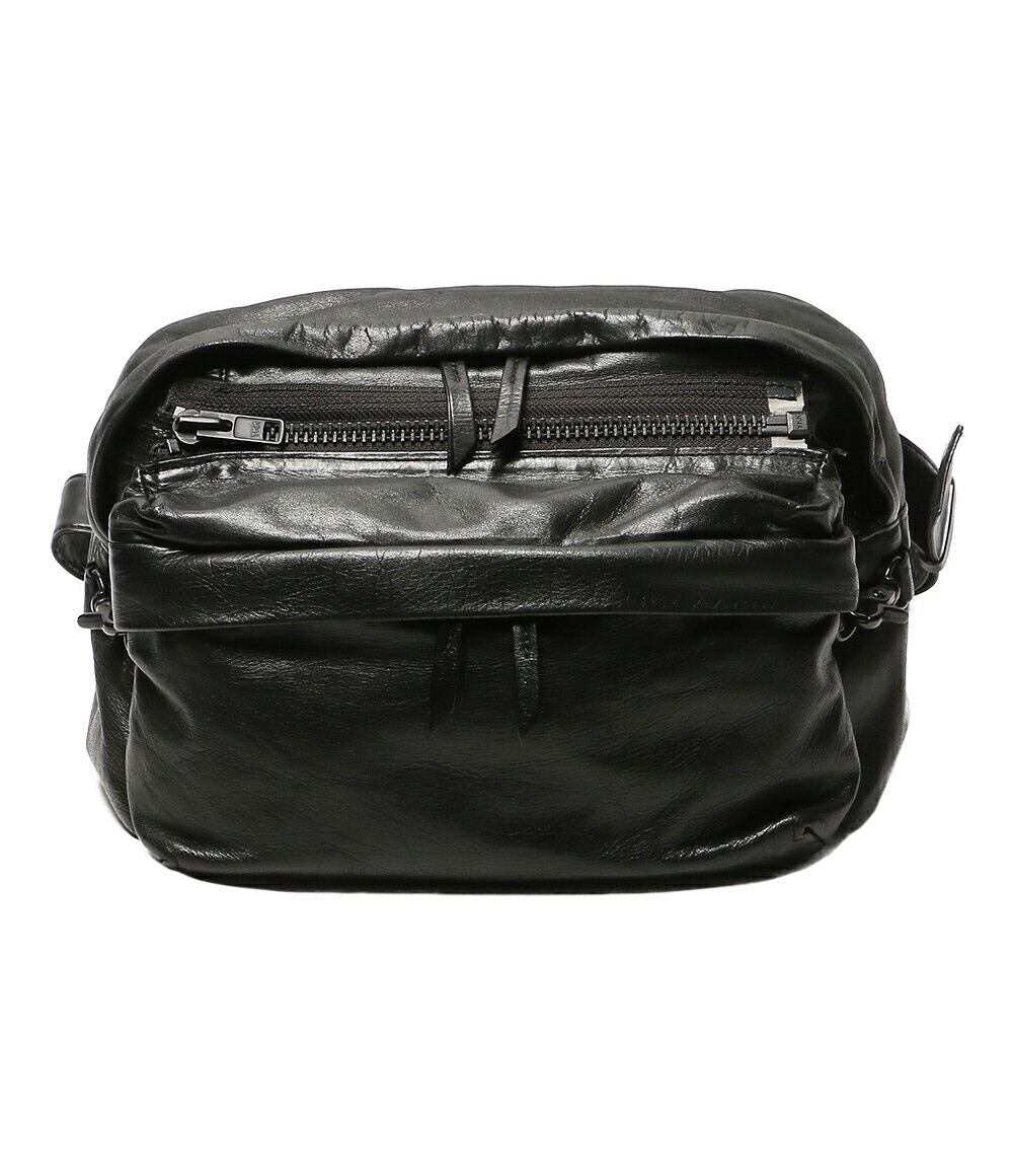【中古】 ヨウジヤマモトプールオム レザーショルダーバッグ メンズ YOHJI YAMAMOTO POUR HOMME