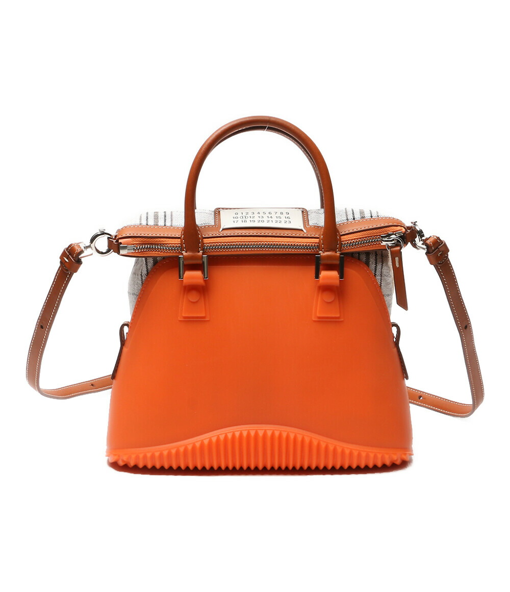 【中古】美品 メゾンマルジェラ ショルダーバッグ 5AC 天然ゴム御徒面子 レディース Maison Margiela