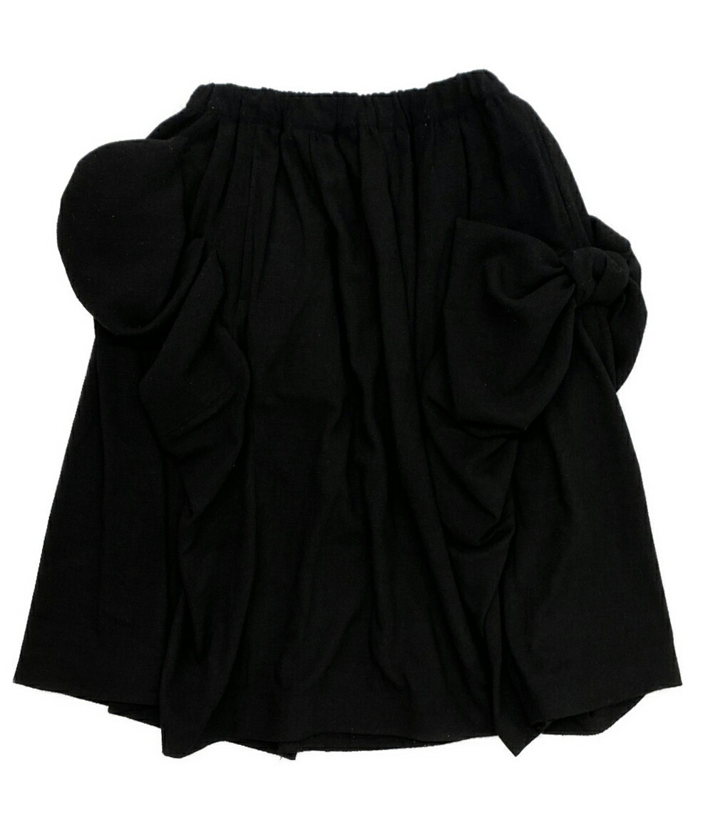 【中古】 コムデギャルソン コムデギャルソン リボンデザインポリエステルスカート 25AW レディース SIZE S COMME des GARCONS COMME des GARCONS