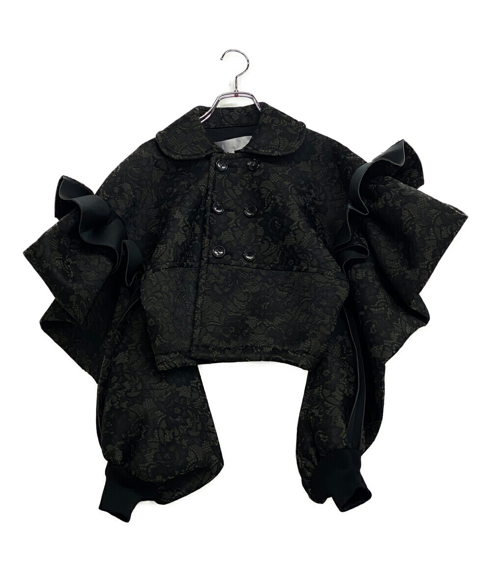【中古】美品 タオ 花レースショルダーフリルジャケット 25AW TP-J013 レディース SIZE S tao