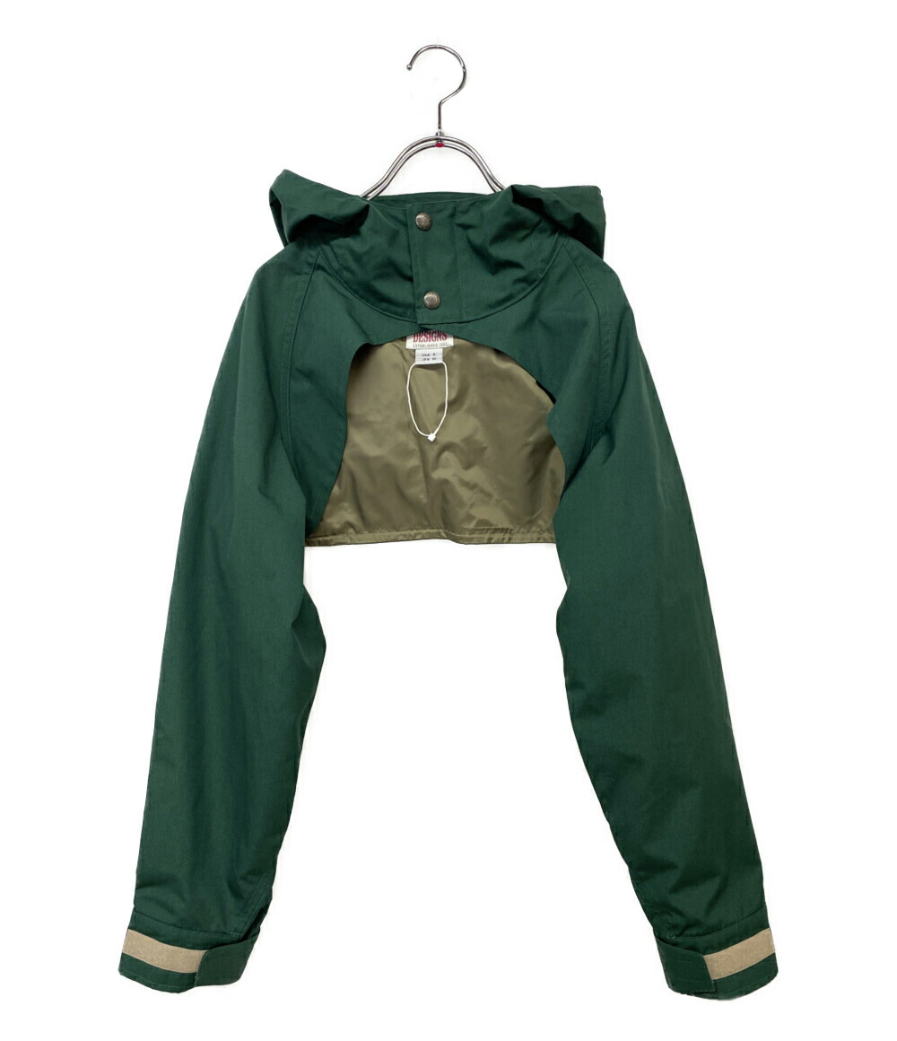 【中古】美品 シェラデザイン マウンテンパーカー 1384 グリーン ショート丈 レディース SIZE M SIERRA DESIGNS