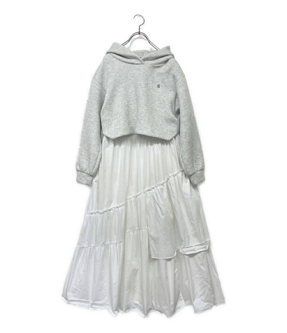 【中古】 ハーリップトゥ 長袖ワンピース Trois Logo Docking Dress 1264305011 レディース SIZE S Her lip to