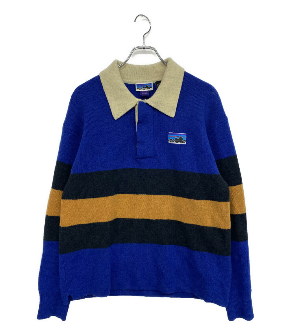 【中古】 パタゴニア 編み物 Recycled Wool-Blend Rugby Sweater 23AW メンズ SIZE M Patagonia トップス-メンズファッション