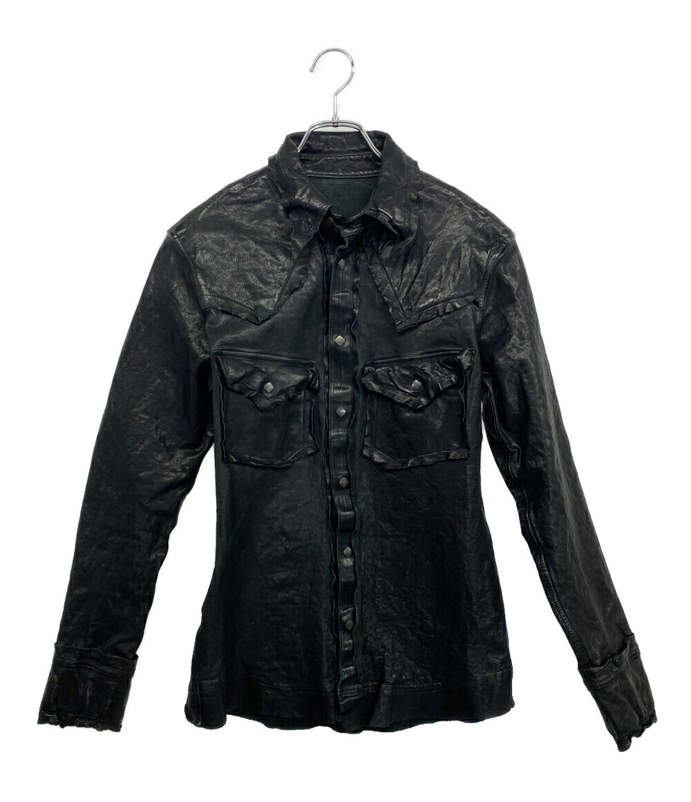 【中古】 イサムカタヤマバックラッシュ ジャケット LEATHER WORKS” GARMENT-DYED SHIRTS 2145-02 メンズ SIZE L ISAMUKATAYAMA BACKLASH