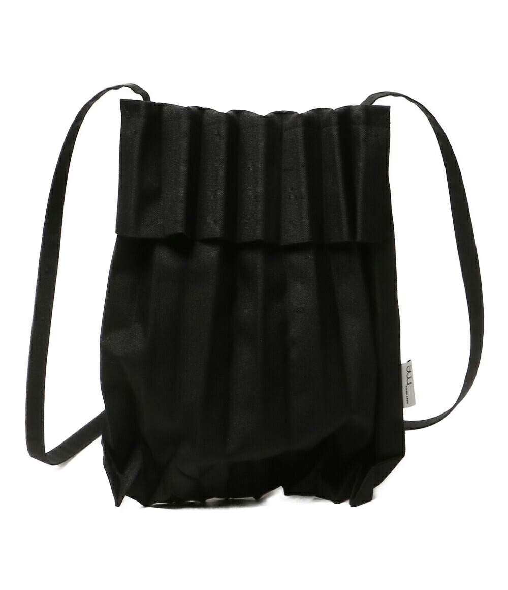 【中古】美品 ミー イッセイミヤケ ショルダーバッグ プリーツバッグ ブラック MI53AG035 レディース Me ISSEY MIYAKE