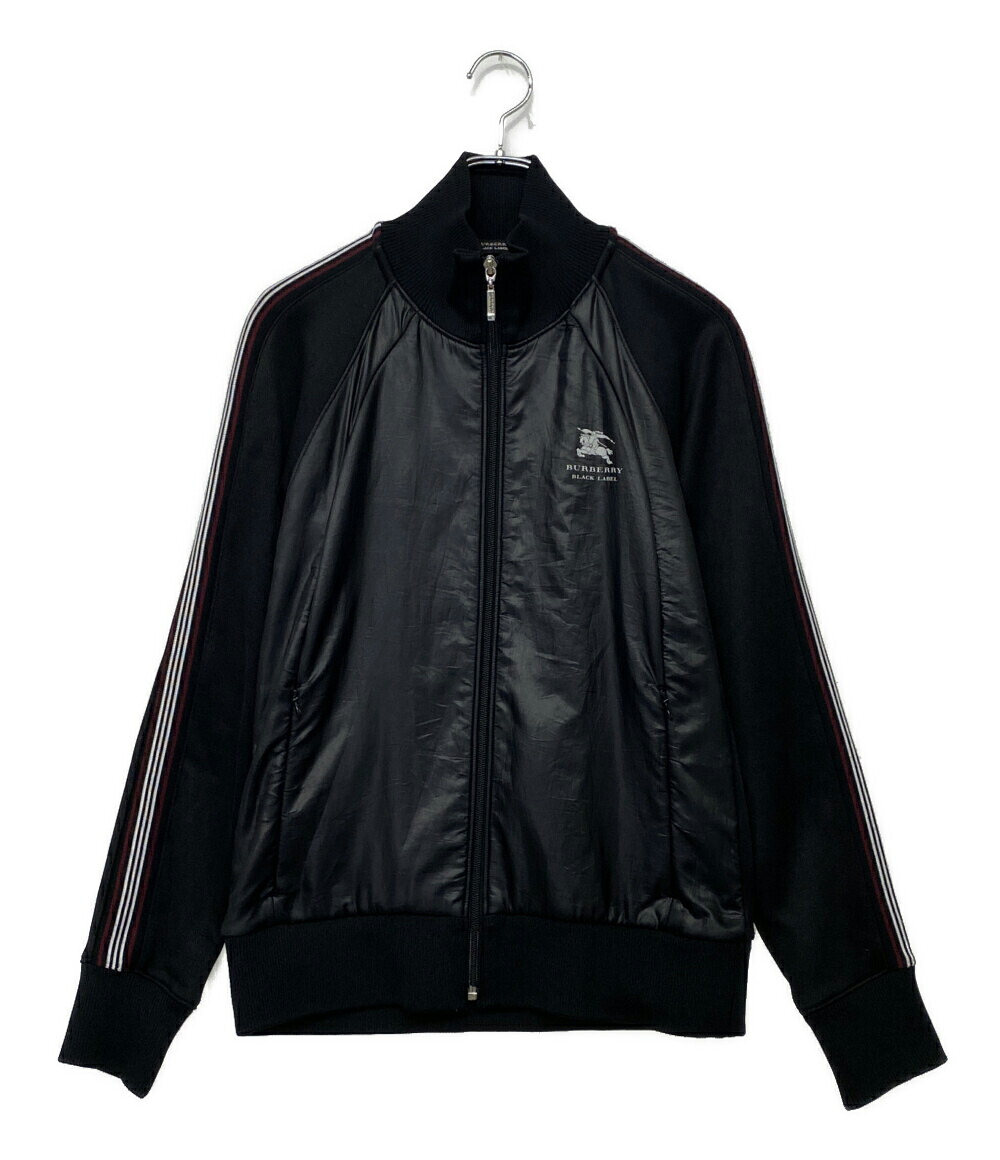 【中古】 バーバリーブラックレーベル トラックジャケット ジャージ ブラック BMV66-710-09 メンズ SIZE 2 BURBERRY BLACK LABEL|Rehello by BOOKOFF