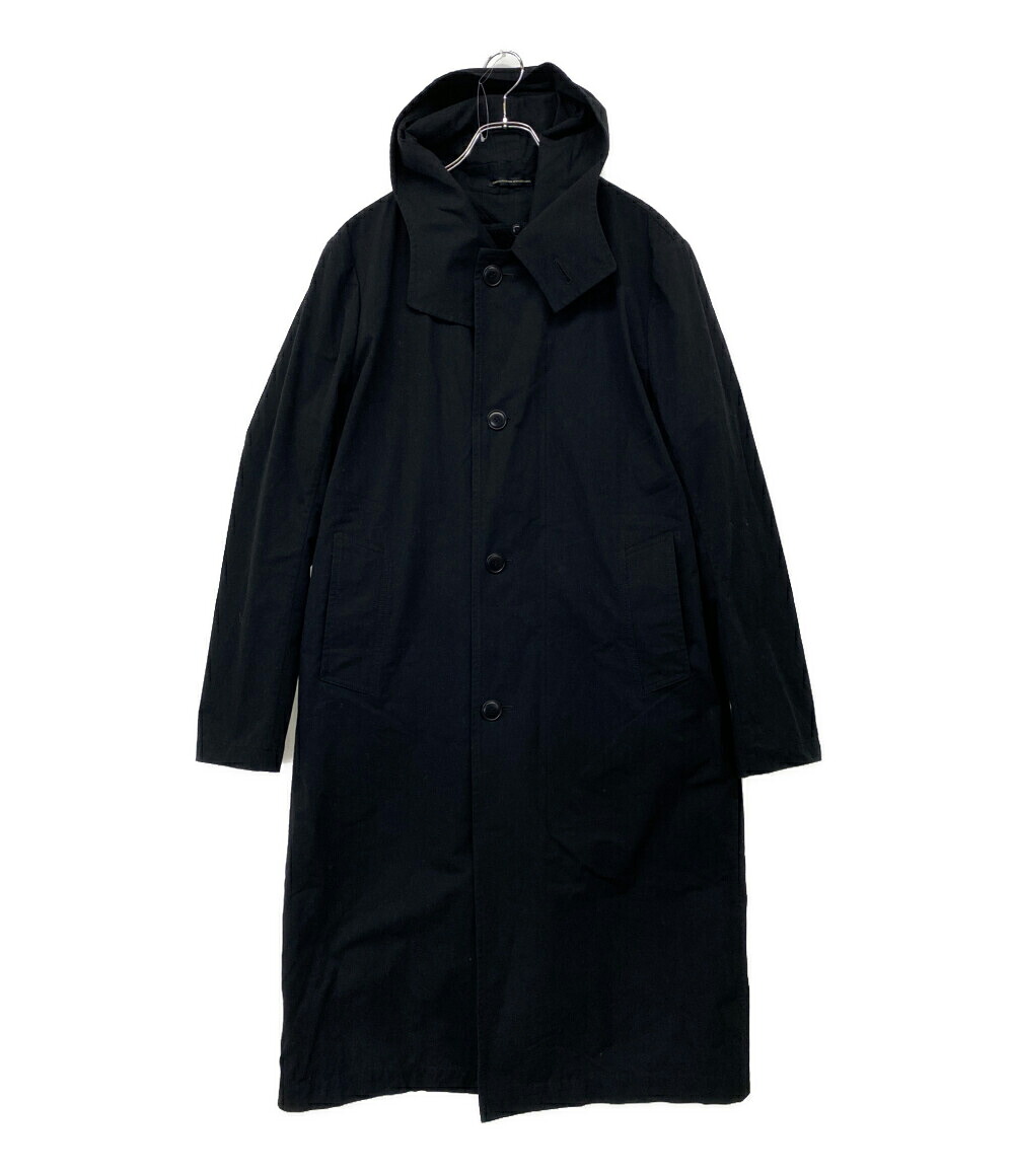 【中古】 ワイズ モッズコート ラインドライブ付 黒いこと YK-C05-009 レディース SIZE 2 Y\u0027s コート・ジャケット-レディースファッション
