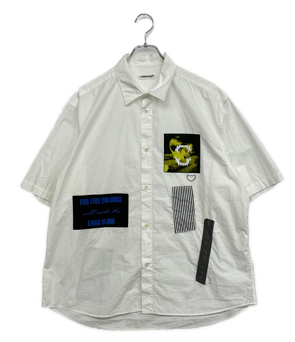 【中古】 アンダー押しかぶせる 半袖プルオーバー 手合い ライターランダムパッチ 25SS UP1E4407-1 メンズ SIZE 3 UNDERCOVER