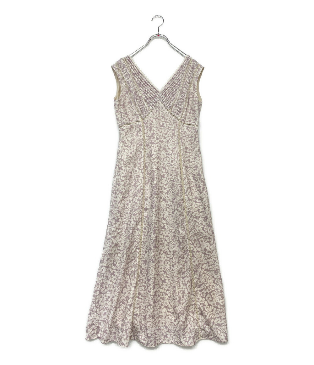【中古】美品 ハーリップトゥ ノースリーブ衣装 サクラ色 Lace Trimmed Floral Dress 124230506 レディース SIZE M Her lip to