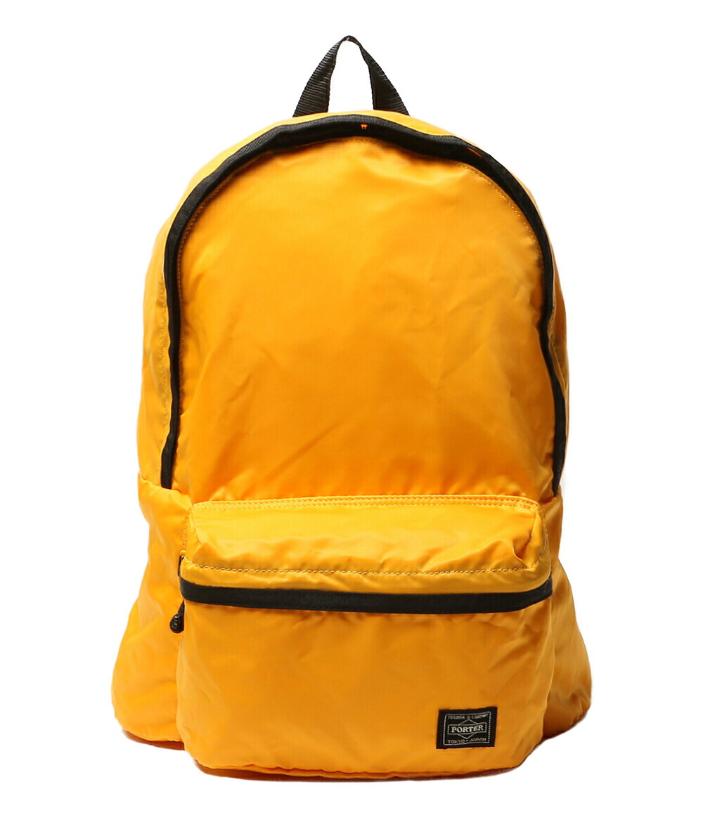 【中古】美品 ボーイ 背嚢 SIGNAL 黄色 パッカブル メッシュ合切袋付 メンズ PORTER