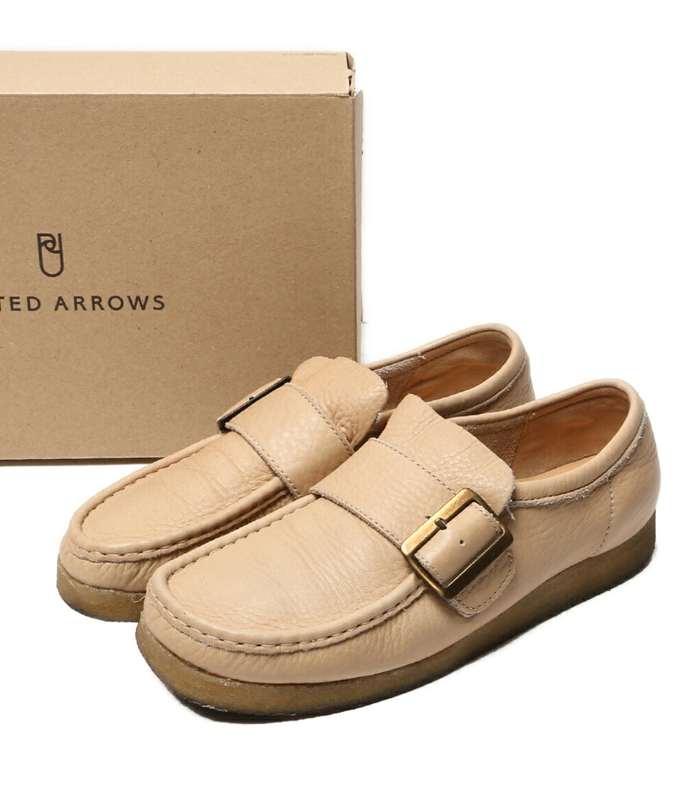 【中古】 クラークス ユナイテッドアローズ ワラビーモンク ベージュ メンズ SIZE UK8.5 Clarks×UNITED ARROWS