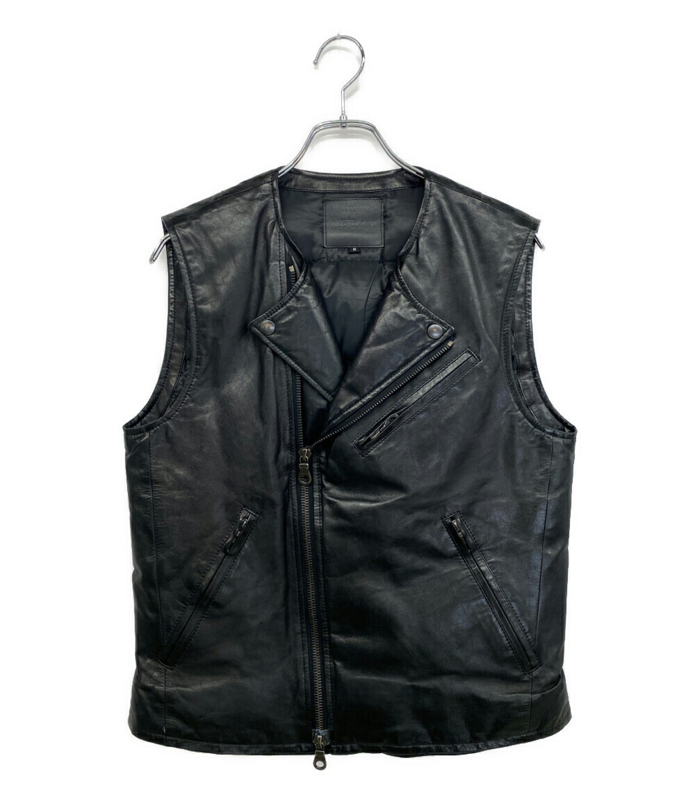 【中古】 うしろ側混雑時 イサムカタヤマ ライダースダウンベスト 1600-01 メンズ SIZE M ISAMU KATAYAMA BACKLASH