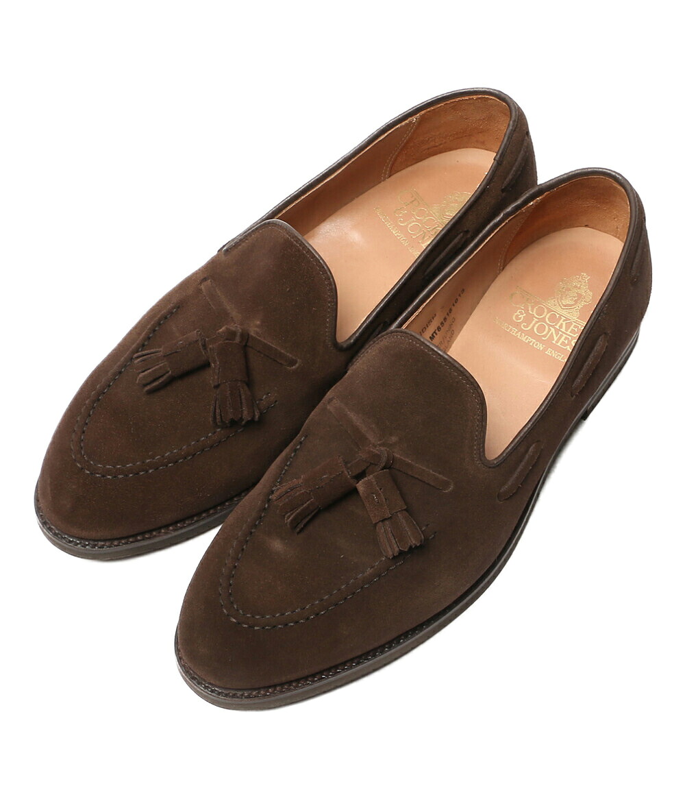 【中古】美品 クロケットアンドジョーンズ 置き目毛皮 CAVENDISH 3 26212 メンズ SIZE 7.5 Crockett \u0026 Jones