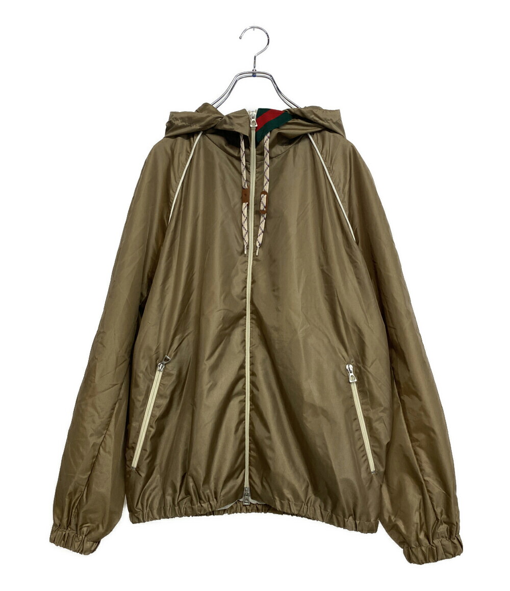 【中古】美品 グッチ ナイロンジップアップ 上衣 692937 Z8A1Q メンズ SIZE 44 GUCCI