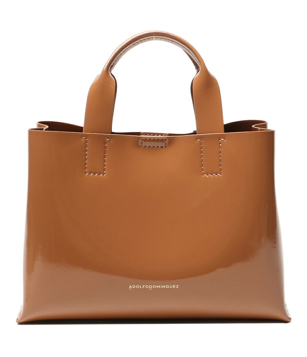【中古】美品 アドルフォドミンゲス ショルダーバッグ 赤銅色 2way レディース ADOLFO DOMINGUEZ