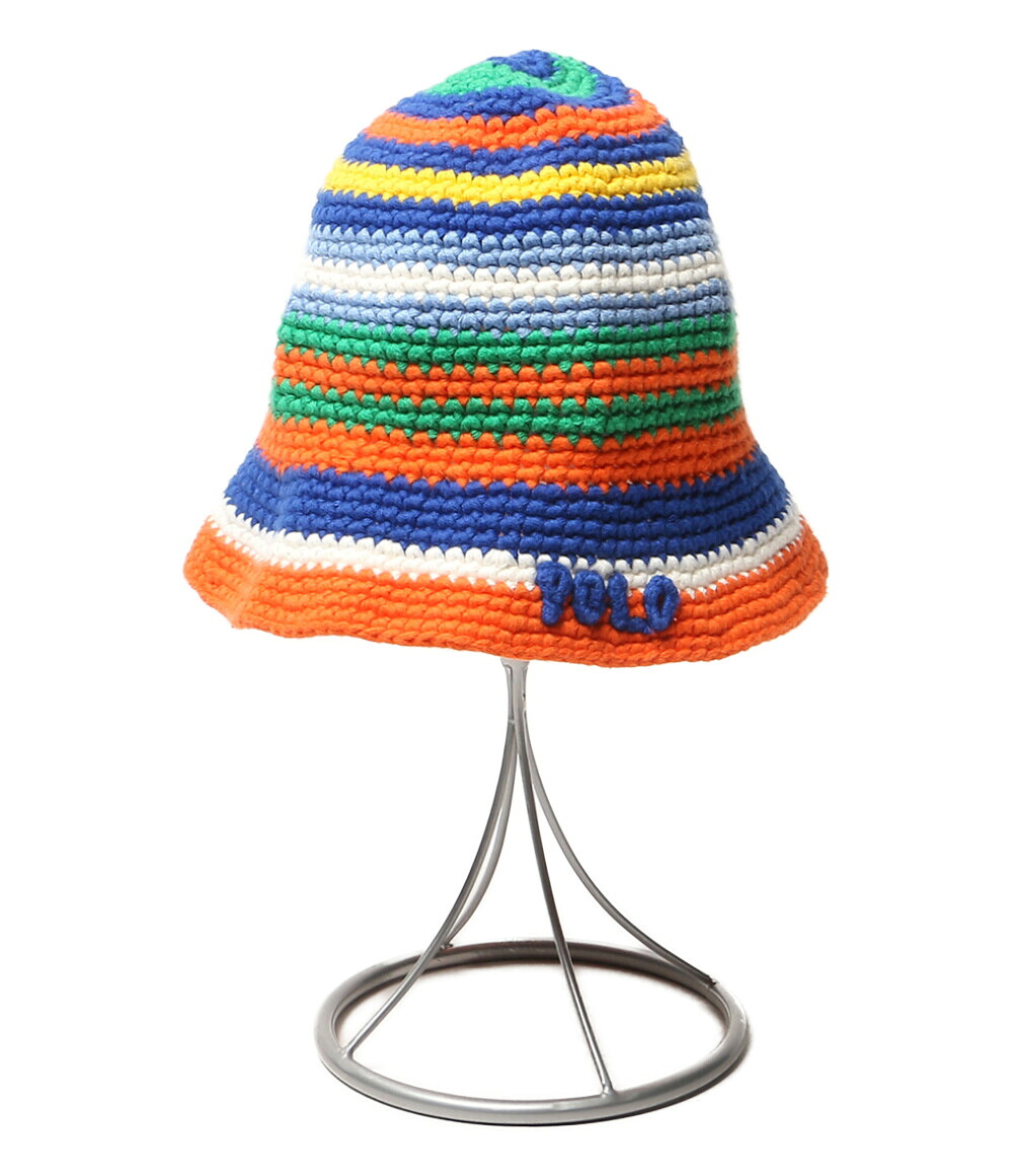 【中古】 ポロ・ラルフローレン ハット STRIPED CROCHETED HAT メンズ SIZE O/S POLO RALPH LAUREN|Rehello by BOOKOFF