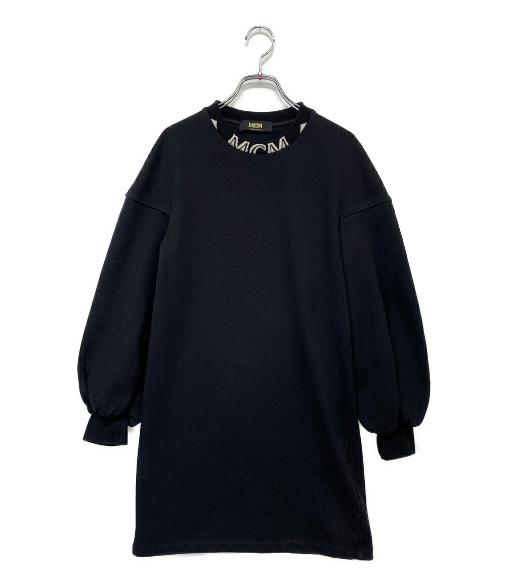 【中古】 エムシーエム スウェットワンピース 黒いこと ロゴタイプ レディース SIZE - MCM