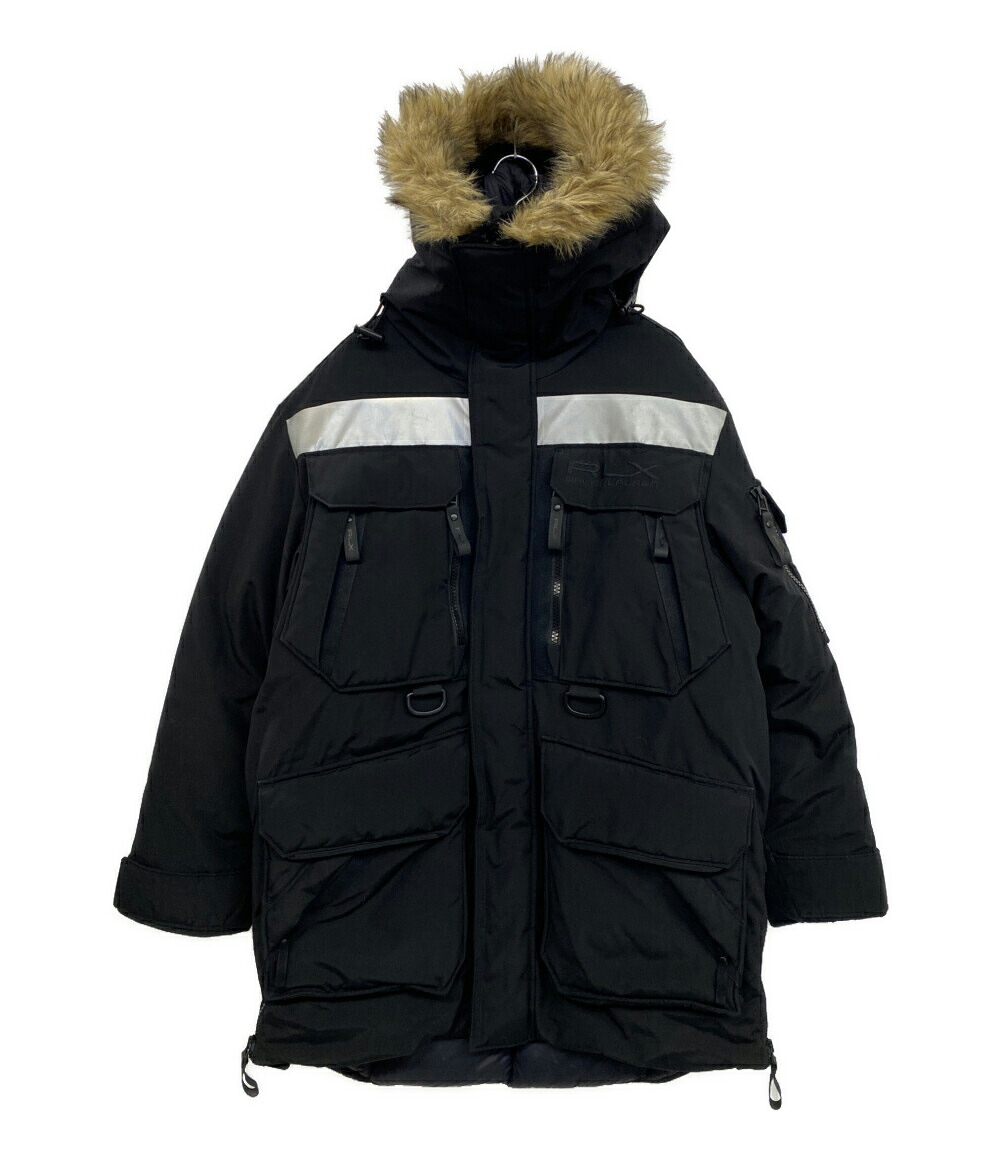 【中古】 アールエルエックス ラルフローレン 落ち込む上衣 FAUX FUR TRIM WATER REPELLENT PARKA メンズ SIZE S RLX RALPH LAUREN