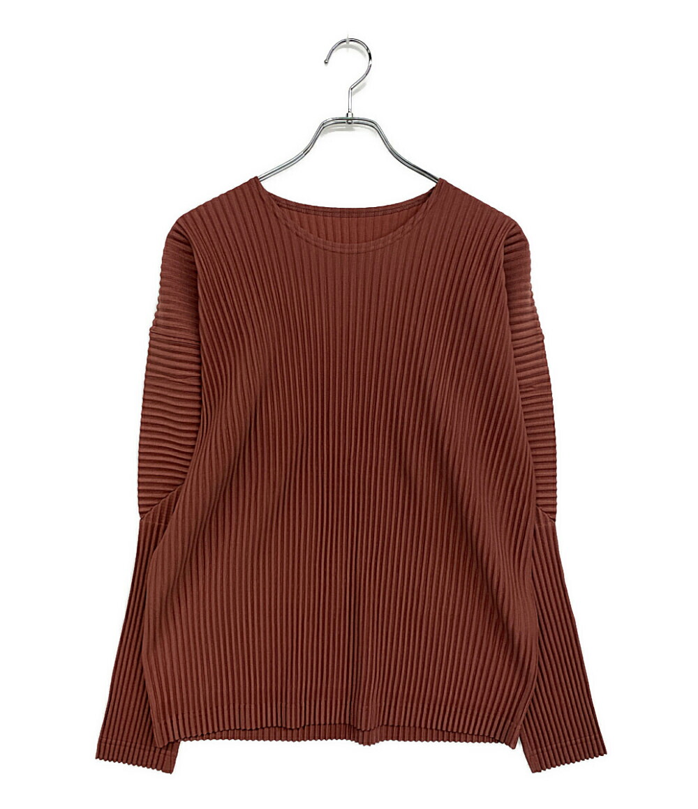 【中古】美品 オム プリッセ イッセイミヤケ 長袖ティーシャツ HP43JK960 メンズ SIZE 3 HOMME PLISSE ISSEY MIYAKE