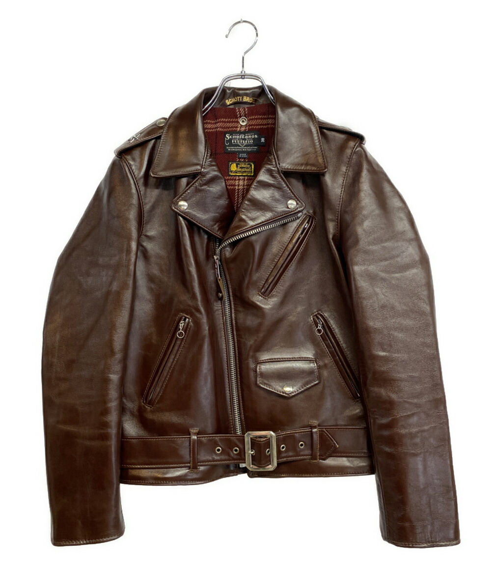【中古】 打つこと ライダースジャケット SPECIAL HORSEHIDE ONESTAR メンズ SIZE 38 SCHOTT