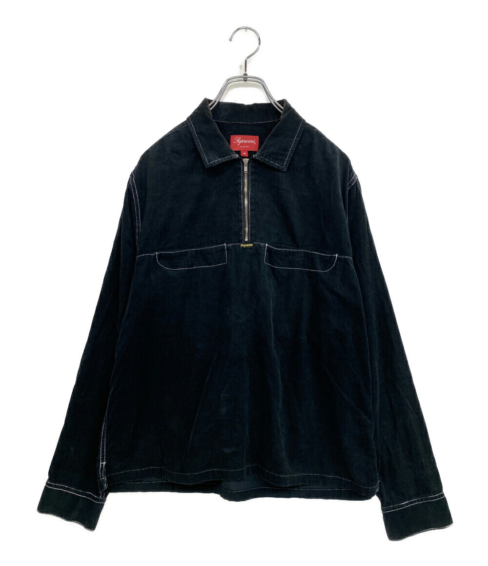 【中古】 シュプリーム トップス コール天 ハーフジップ 18SS メンズ SIZE M Supreme
