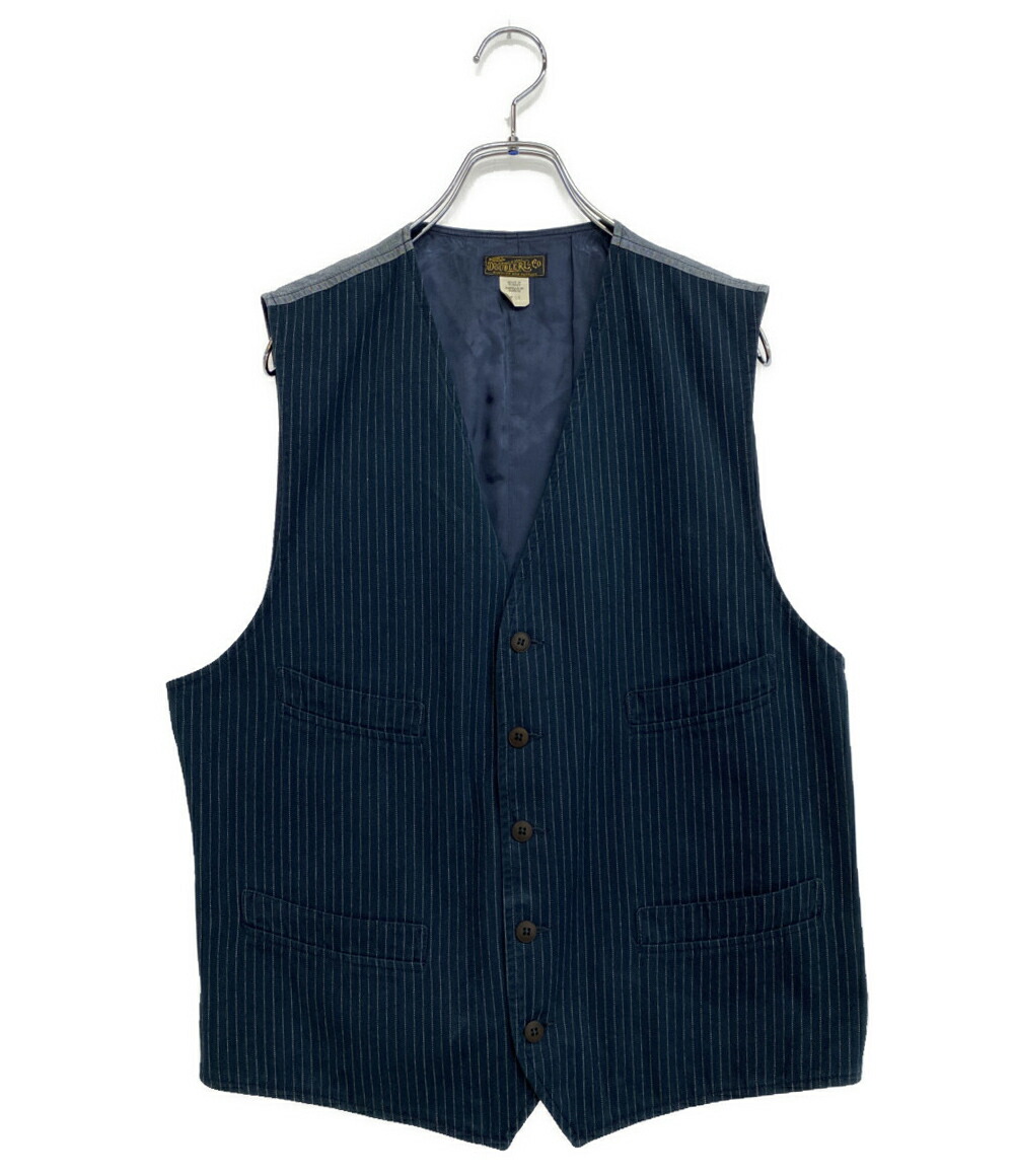 【中古】 ダブルアールエル より良い ピン縞模様 杉綾模様 メンズ SIZE L RRL RALPH LAUREN