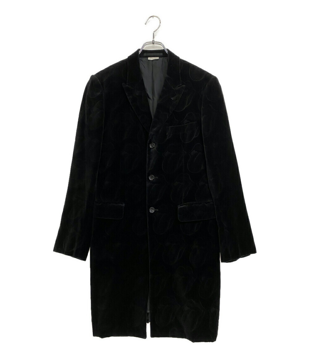 【中古】 コムデギャルソンオムプリュス アーカイブ ベルベットチェスターコート Rolling Stones  06SS PQ-J023 メンズ SIZE S COMME des GARCONS HOMME PLUS