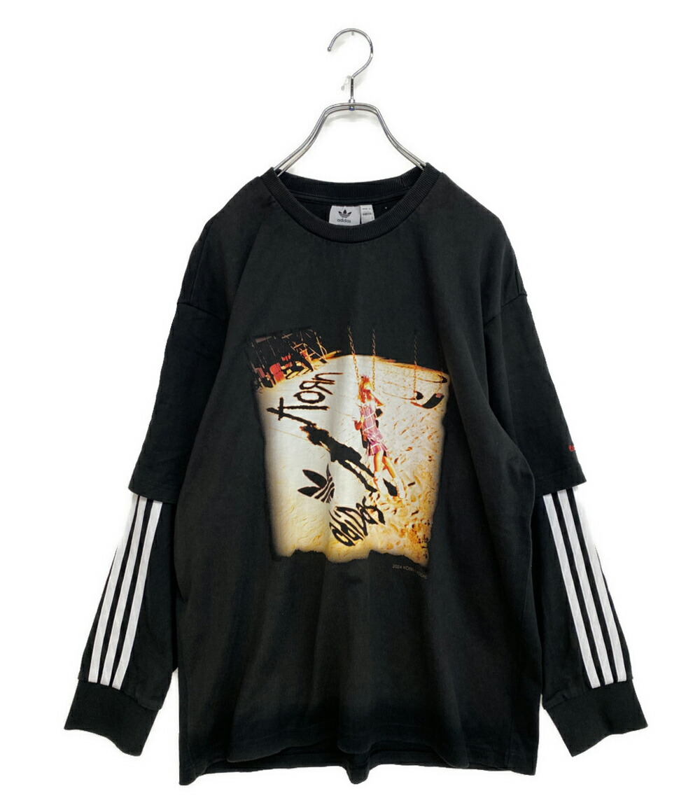 【中古】 アディダス 唐きび 長袖Ｔシャツ  Long Sleeve T-shirt JG1338 メンズ SIZE ASIA D adidas×Korn