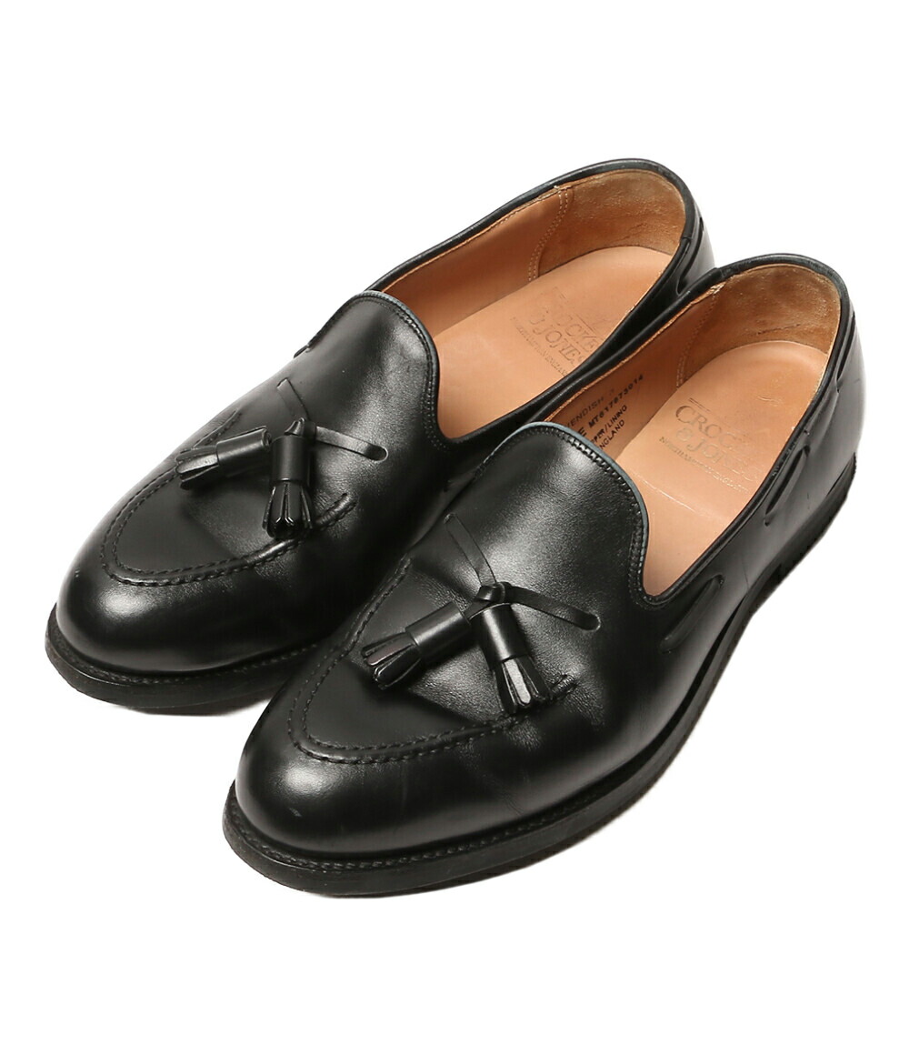 【中古】 クロケットアンドジョーンズ 置き目毛皮 26212  CAVENDISH3 メンズ SIZE 7 1/2 Crockett\u0026Jones