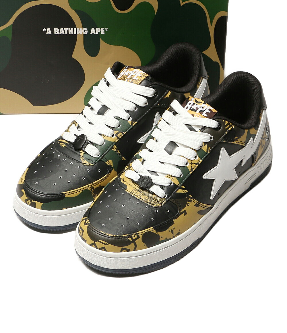 【中古】美品 アベイシングエイプ クロット スニーカー BAPESTA メンズ SIZE 27珊 A BATHING APE×CLOT