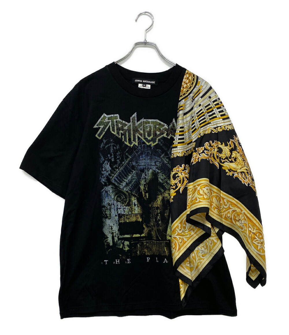 【中古】 ジュンヤワタナベマン 半袖Ｔシャツ 絹地えり巻きうつり変わり STRIKE BACK JO-T004  メンズ SIZE M JUNYA WATANABE