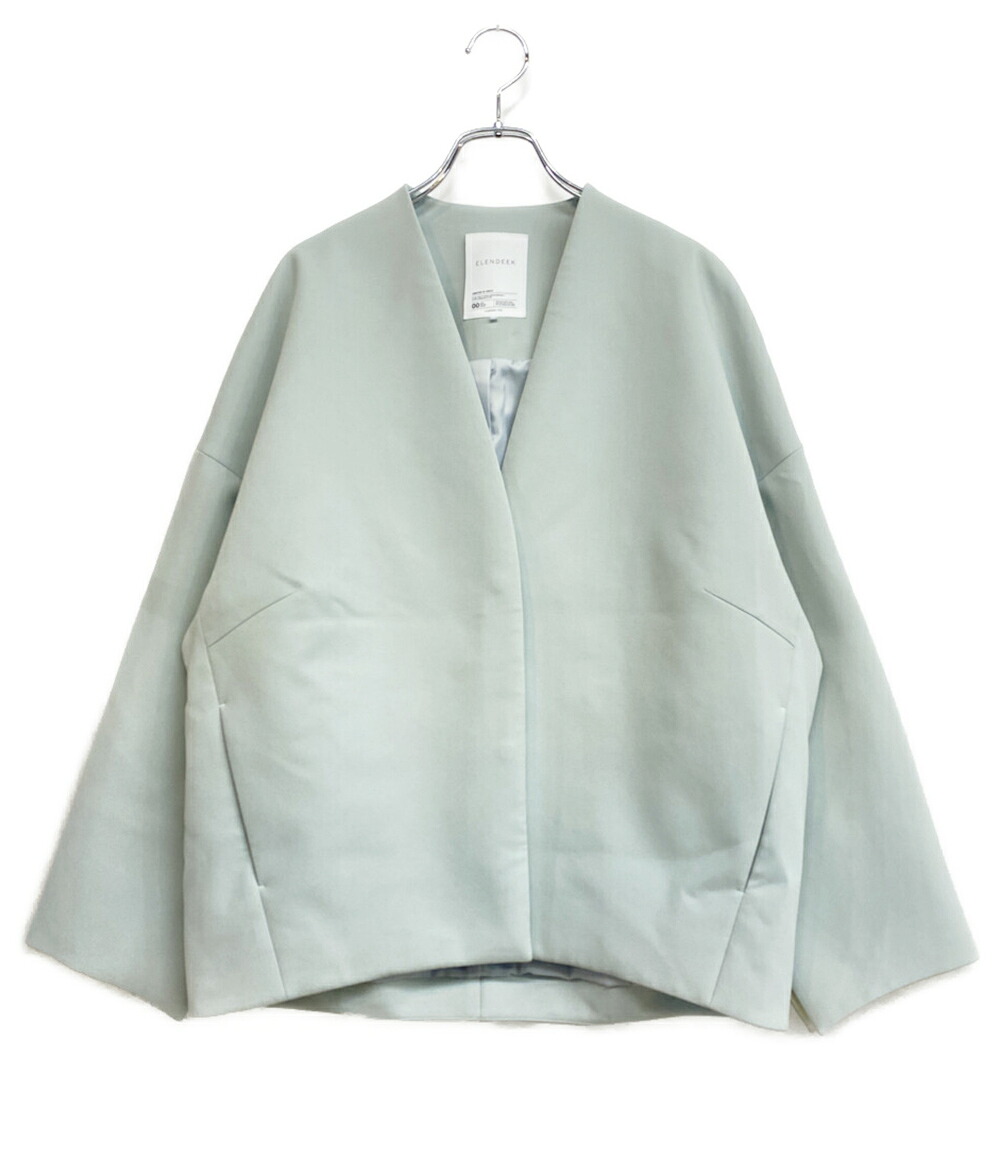 【中古】 エレンディーク 否色合い上衣 FORM SHORT CT 26ss 5126-20010301 レディース SIZE F ELENDEEK