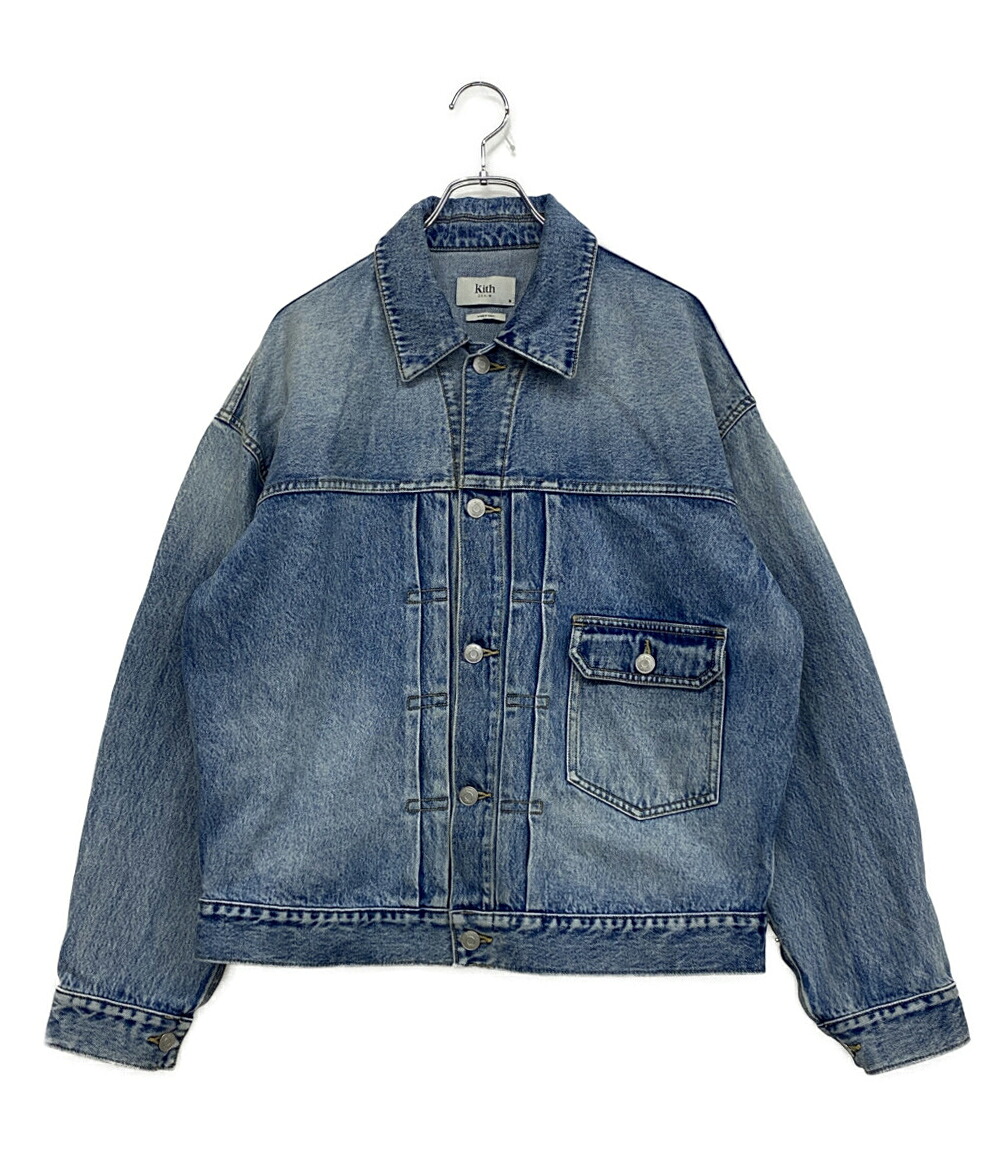 【中古】 キス デニムジャケット Alonzo Denim Jacket MID INDIGO メンズ SIZE M KITH|Rehello by BOOKOFF