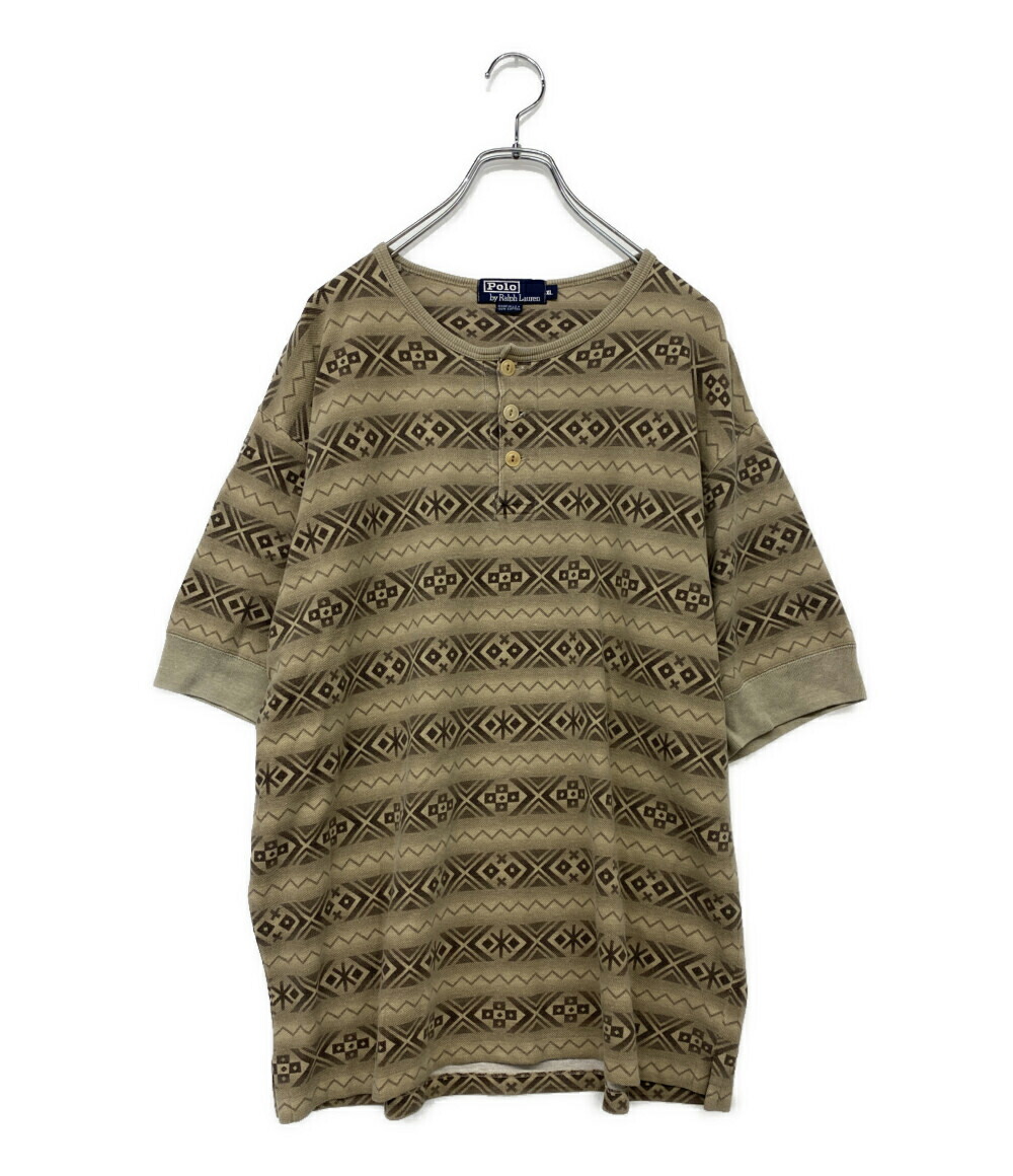 【中古】 ポロ・ラルフローレン 半袖Ｔシャツ  カットソー 90s USA製 VINTAGE 原住民 メンズ SIZE XL POLO RALPH LAUREN