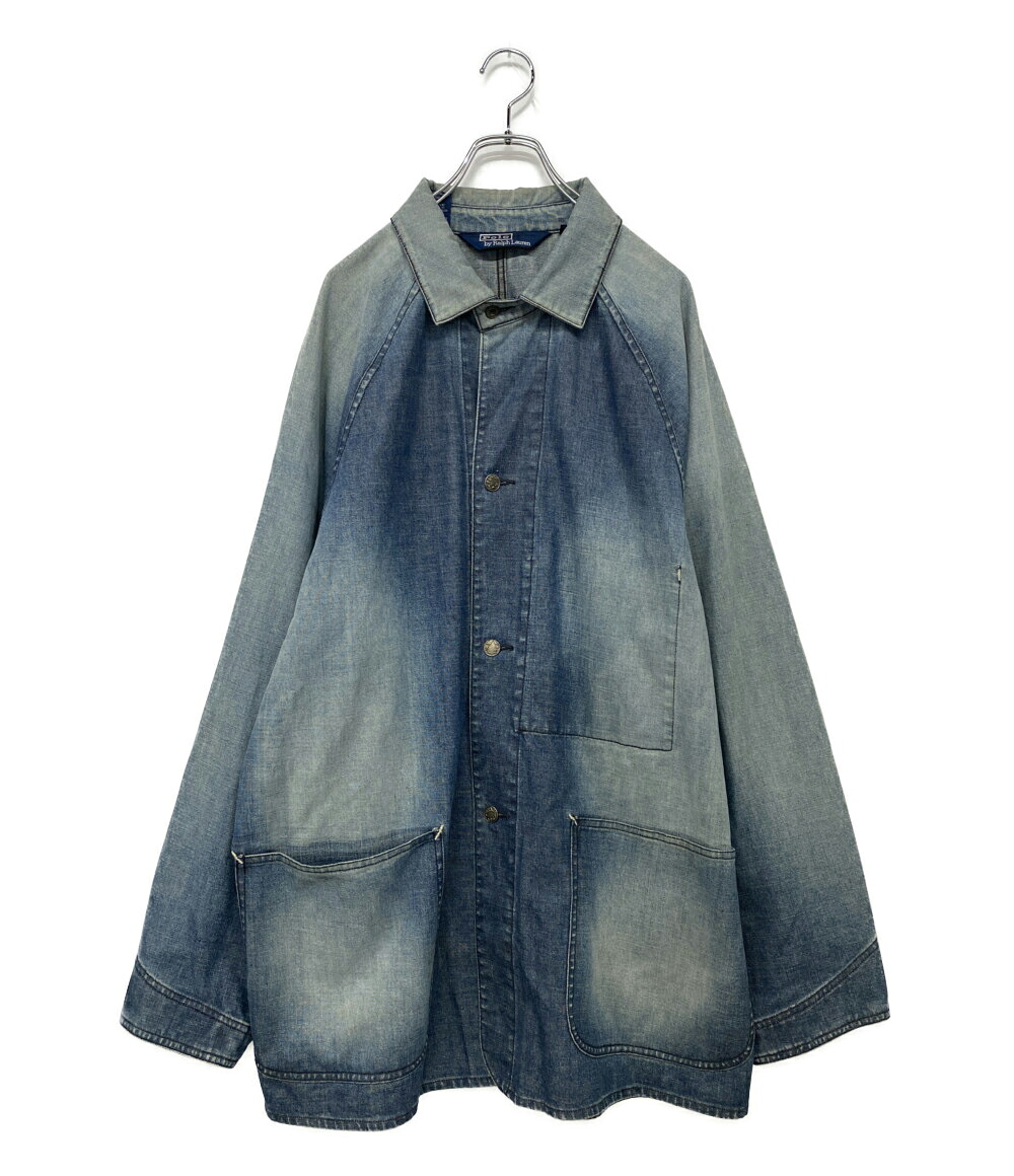 【中古】 ポロ・ラルフローレン 覆いかぶせる櫂   90s 戦争状態模範例 2ポケ INDIGO メンズ SIZE L POLO RALPH LAUREN