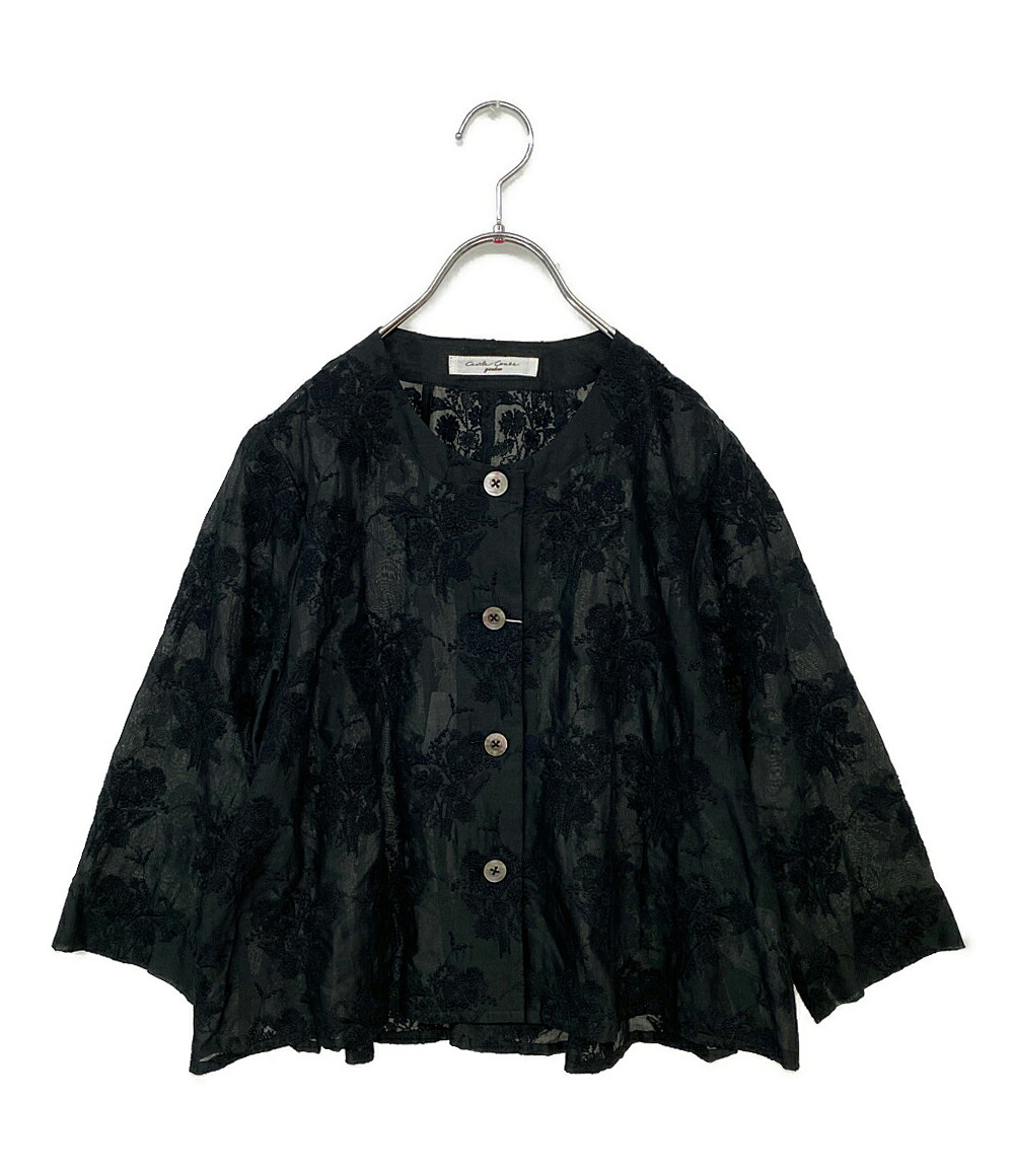 【中古】 コットンハウスアヤ カッスルクームガーデン ジャケット 花 刺繍 MVCFB04487M レディース SIZE M Cotton House Aya castle combe garden |Rehello by BOOKOFF