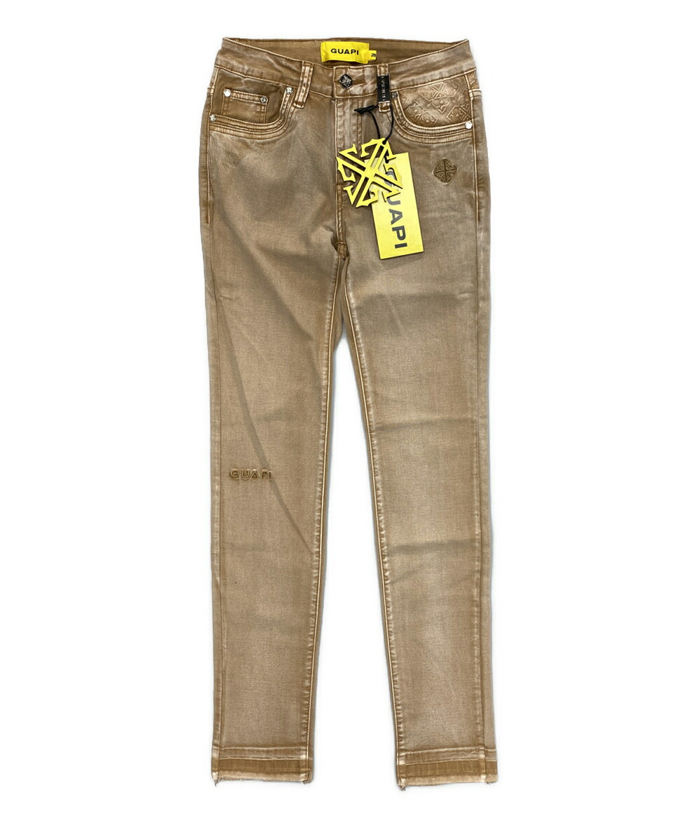 【中古】美品 グアピ デニムパンツ ベージュ メンズ SIZE 28 GUAPI|Rehello by BOOKOFF