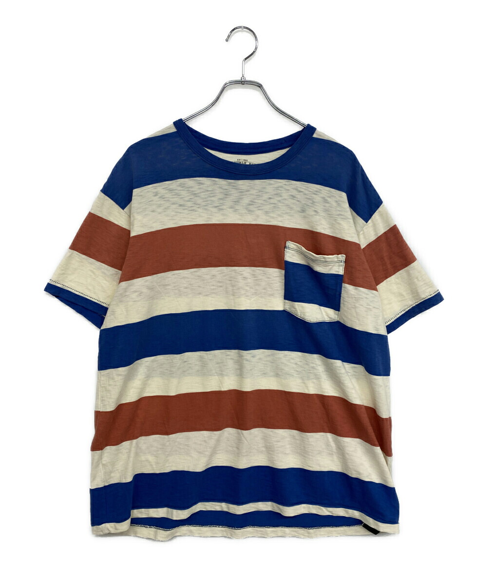 【中古】 ダブルアールエル 半袖Ｔシャツ マルトボーダー ポケ付 メンズ SIZE XL RRL RALPH LAUREN｜Rehello by BOOKOFF