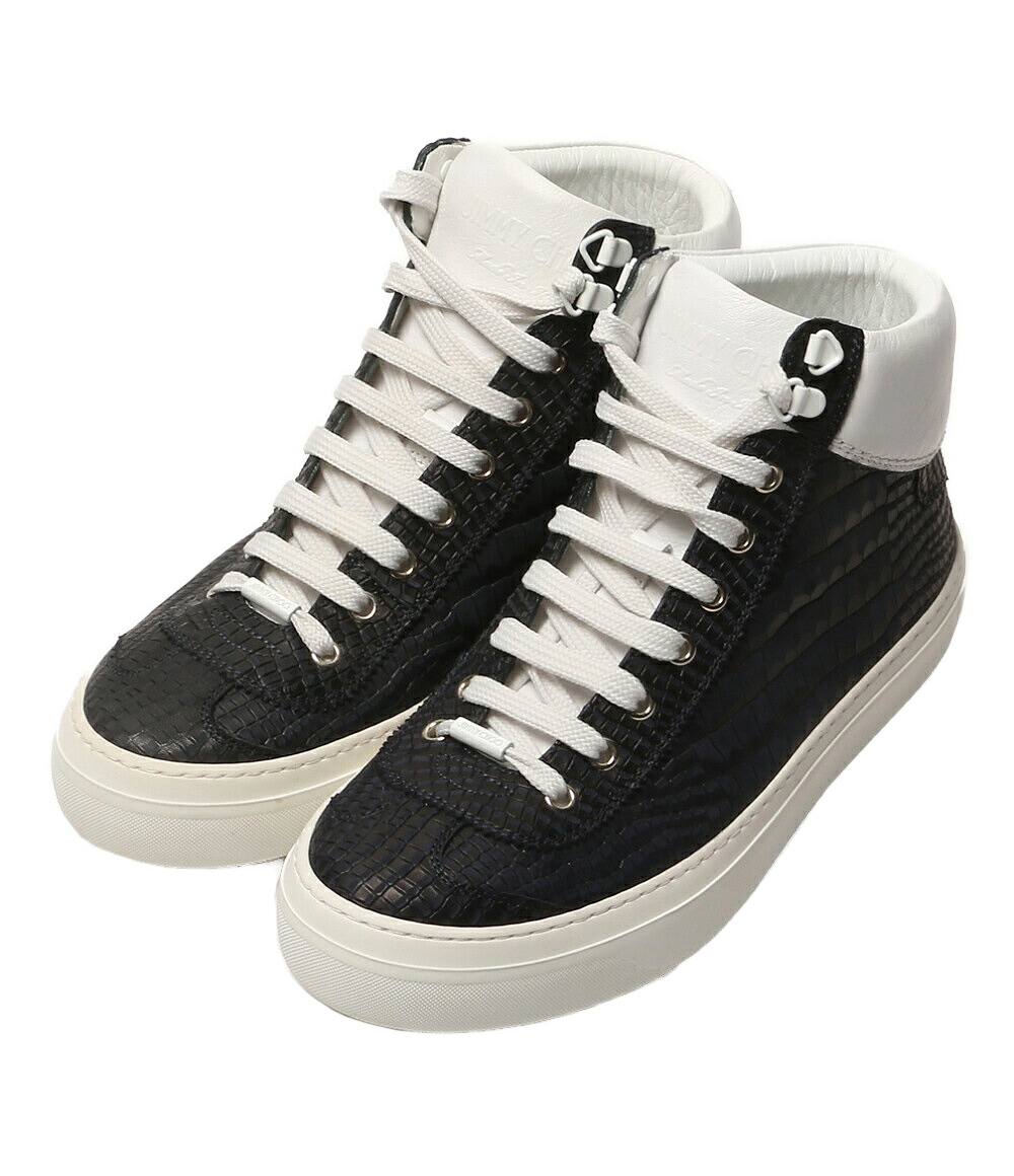 【中古】 ジミーチュウ ハイカットスニーカー 型押し メンズ SIZE 40.5 JIMMY CHOO|Rehello by BOOKOFF