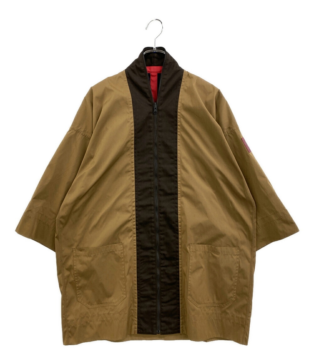 【中古】 エレファントトライバルファブリックス ジャケット ブラウン e-HP-AW1502 メンズ SIZE F elephant TRIBAL fabrics｜Rehello by BOOKOFF