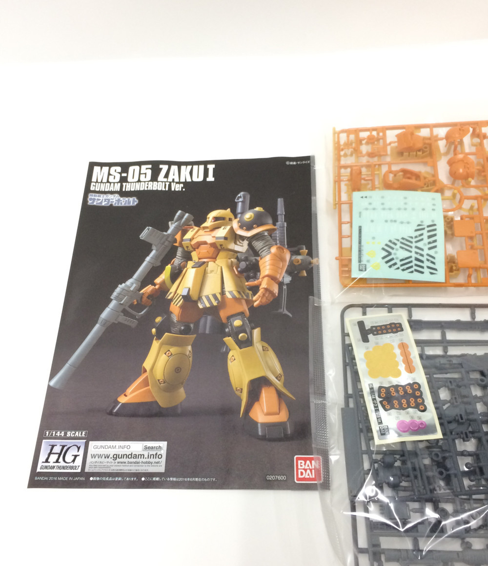 楽天市場 中古 機動戦士ガンダム プラモデル ザクi 旧ザク Gundam Thuhderbolt Ver 1 144 Hg バンダイ プラモデル ハグオール ホビー